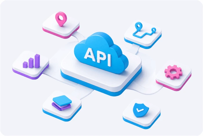 API-Plattform mit verbundenen Logistikfunktionen