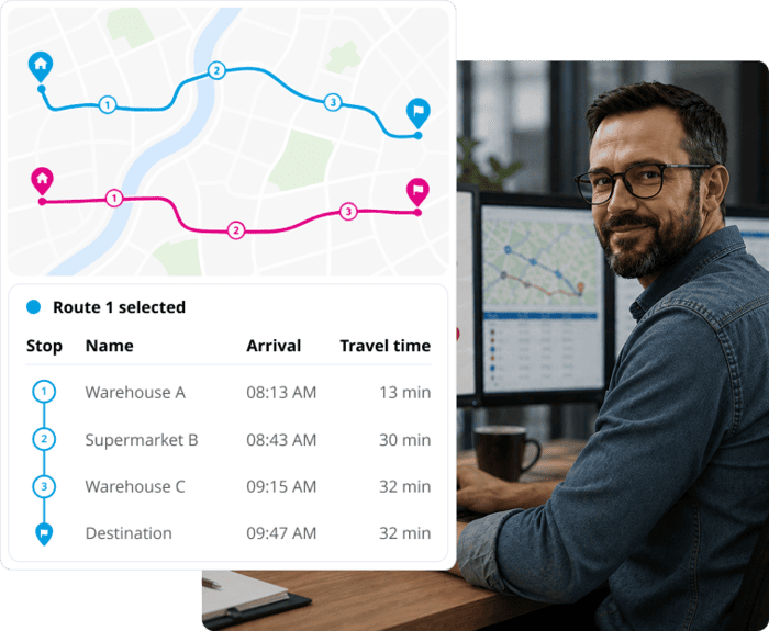 Route planning with PLANTOUR