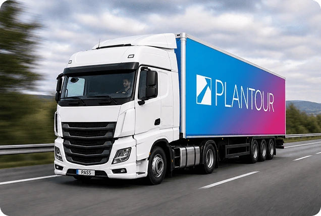 LKW im Farbverlauf